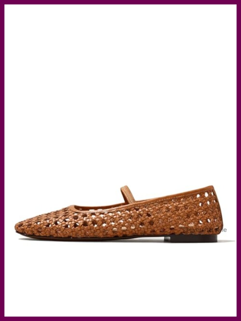 Woven Flats Women Square Toe Mesh Ballet Shoes Slip-On Comfort